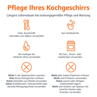 Amazon Basics set od 15 keramičkih posuda s neprianjajućim slojem – lonci, tave, poklopci i kuhinjski pribor, spiralno dno, za plinske i električne štednjake 5