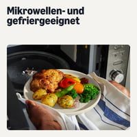 Amazon Basics 18-dielna súprava glazovaného kameninového riadu pre 6 osôb, vhodná do umývačky riadu, farba slonová kosť 4