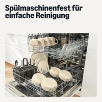 Amazon Basics 18-dielna súprava glazovaného kameninového riadu pre 6 osôb, vhodná do umývačky riadu, farba slonová kosť 5