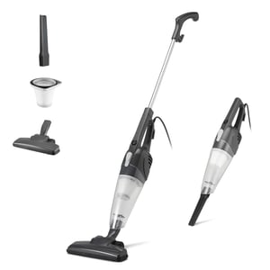 Tyčový vysávač 2 v 1 Amazon Basics s ECO motorom, vymeniteľným HEPA filtrom, 0,7-litrovou nádobou, 1,8 kg, čierny, používaný