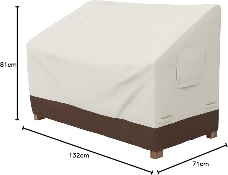 Amazon Basics 2 személyes pad huzat bézs szín - 2 seater