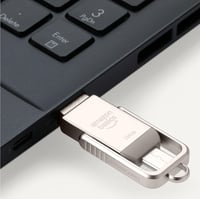 Amazon Basics 256GB USB-C és USB-A Dual Port Pendrive Champagne Silver - 256 GB 4