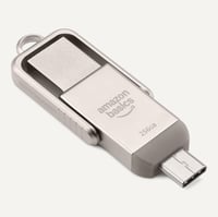 Amazon Basics 256GB USB-C és USB-A Dual Port Pendrive Champagne Silver - 256 GB 5