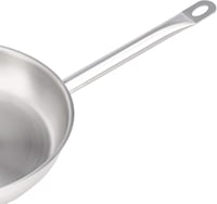 Amazon Basics 28 cm rozsdamentes acél serpenyő alumínium maggal 4