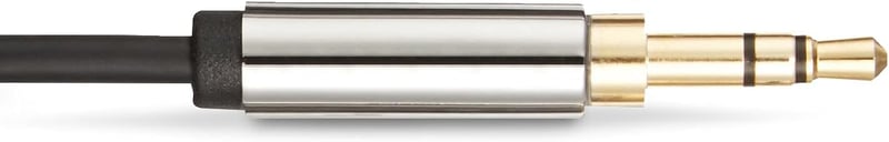Amazon Basics 2db 3,5mm Aux Kábel Sztereó Hangszóróhoz, 1,2m, Fekete-Szürke