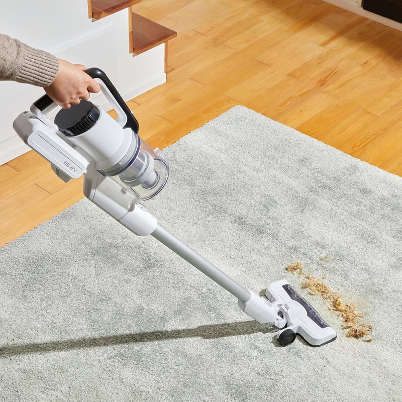 Amazon Basics 2in1 Vezeték Nélküli Porszívó 150W DC Motor Fehér-Fekete