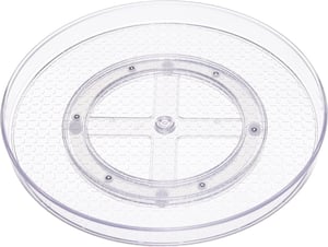 Amazon Basics rotirajući pladanj Lazy Susan, prozirni - 30,5 cm - 2 komada