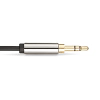 Amazon Basics 3,5 mm AUX audio kábel pre stereo reproduktory, 1,2 m – čierno-sivý, 2 ks 2