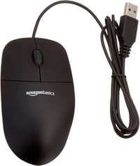 Amazon Basics 3 gombos USB optikai egér Windows és Mac OS X-hez - Fekete - 1 Stück 6