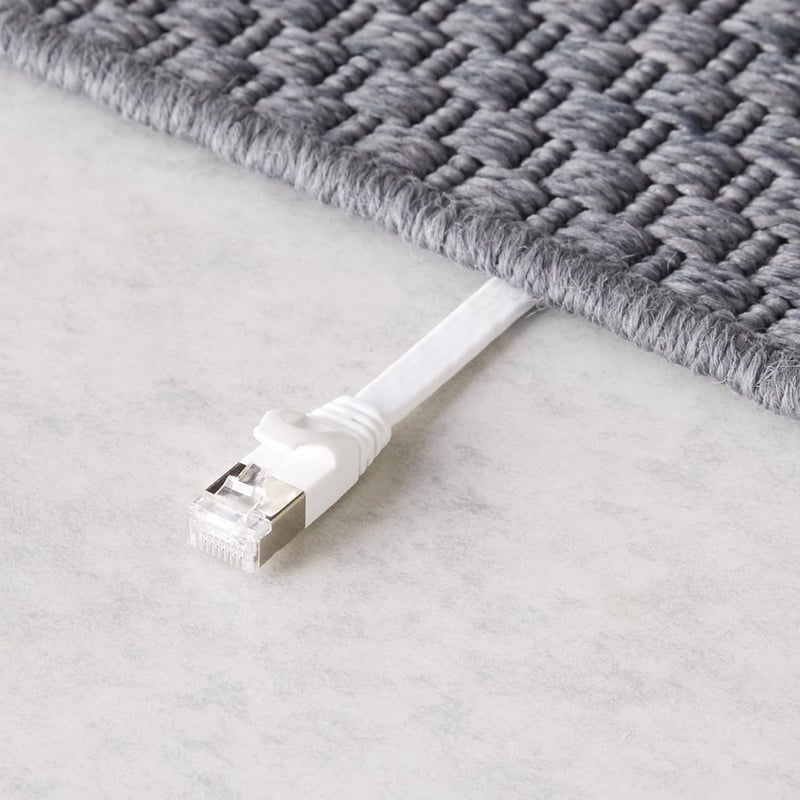 Amazon Basics 30,5m fehér CAT7 Gigabit Ethernet hálózati kábel RJ45 - 30,5 m