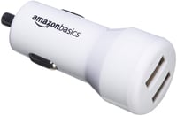 Încărcător auto USB Amazon Basics 30W, 1 cablu USB-C (18W) cu funcție Power Delivery și port USB-A (12W) - negru 1