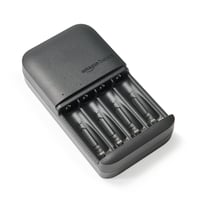 Amazon Basics 4 ks nabíjacích batérií AA NiMH s nabíjačkou, s EU zástrčkou, čierne 5