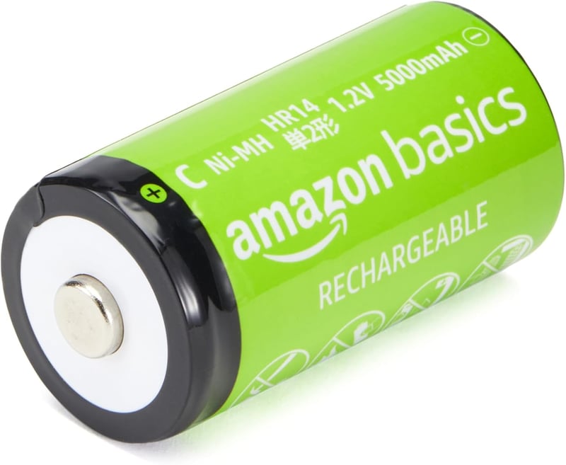 Amazon Basics 4db C típusú NiMH akkumulátor 5000mAh 1000x töltöttö