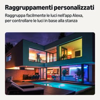 Inteligentný LED pásik Amazon Basics 5 m RGBW, Wi-Fi 2,4 GHz, kompatibilný s Alexa, viacfarebné osvetlenie 6