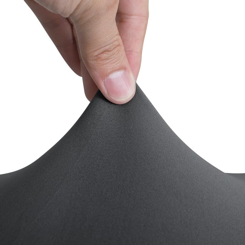 Amazon Basics 6 darabos nyújtható étkezőszék huzat szett sötétszürke - 6 Stück, Darkgray, solid