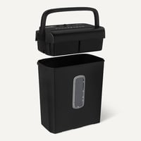 Amazon Basics 6 lapos keresztvágó papírmegsemmisítő hitelkártyával 14L fekete 3