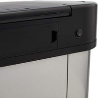 Amazon Basics 60L rozsdamentes acél szenzoros szemetes, fekete-ezüst - 60-Liter, Rectangular 2