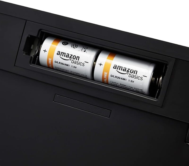 Amazon Basics 60L rozsdamentes acél szenzoros szemetes, fekete-ezüst - 60-Liter, Rectangular