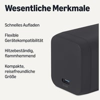 Amazon Basics 65W USB-C Hálózati Töltő GaN Technológiával - Gyorstöltés Laptophoz, Tablethez, Telefonhoz - black, 65 W one port 2