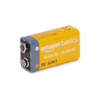 Amazon Basics 9V 6LR61 alkalická batéria, balenie 8 ks, pre detektory dymu, CO a elektroniku, životnosť 5 rokov 2