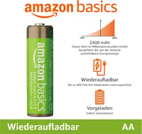 Amazon Basics AA NiMH újratölthető akkumulátor 2400 mAh - 24 db 2