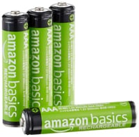 Nabíjateľné batérie Amazon Basics AAA NiMH, 4 ks – 800 mAh, 1,2 V, až 1000-krát nabíjateľné, vopred nabité mikrotužkové akumulátory 1