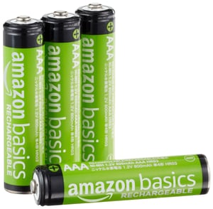 Amazon Basics AAA NiMH punjive baterije 4 komada - 800 mAh, 1,2 V, do 1000 ciklusa punjenja, prethodno napunjene mikro baterije