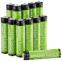 Nabíjateľné mikrotužkové batérie Amazon Basics AAA NiMH, 12 ks – 800 mAh, 1,2 V, až 1000 nabíjacích cyklov, prednabité 1