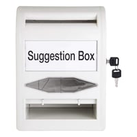 Amazon Basics ABS hlasovacia urna so zámkom a kľúčom, nepriehľadná, bezpečná volebná urna 1