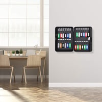 Amazon Basics Oceľová skrinka na kľúče pre 48 kľúčov, uzamykateľná, čierna, 19,99 x 17,78 x 24,89 cm 7