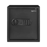 Oceľový trezor Amazon Basics s elektronickým zámkom, 34 l (33x33x36 cm) – čierny 2