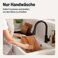 Súprava krájacích dosiek z akáciového dreva Amazon Basics, 3 ks, vopred naolejovaná súprava drevených kuchynských dosiek 4