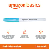 Súprava permanentných popisovačov Amazon Basics – mix farieb – 24 ks 4