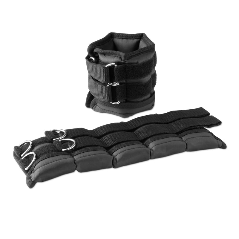 Greutăți reglabile pentru glezne și încheieturi Amazon Basics pentru bărbați și femei, 1,13 kg per bucată, set de 2 bucăți