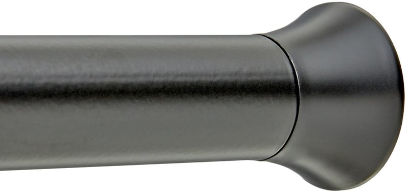 Nastaviteľná sprchová tyč Amazon Basics, 198 – 274 cm, čierna, napínacia tyč do kúpeľne