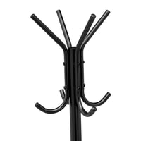 Amazon Basics Stojan na oblečenie a klobúky, 8 háčikov, čierny, 29,5 x 29,5 x 167 cm, so stojanom na dáždniky — škrabance (stav: pozri 2. obrázok) 4