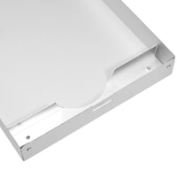 Hliníkový klip na dokumenty Amazon Basics s poličkou - 35,56 x 22,8 cm, dvojúrovňový, štandardný klip, strieborný 5