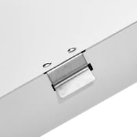 Hliníkový klip na dokumenty Amazon Basics s poličkou - 35,56 x 22,8 cm, dvojúrovňový, štandardný klip, strieborný 3