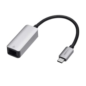 Amazon Basics aluminijski USB-C na RJ45 gigabitni Ethernet adapter za brzu mrežnu vezu, sivi, 5,3x2,1x1,5 cm