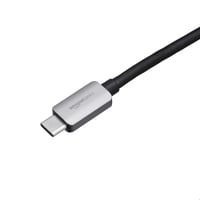 Hliníkový USB-C na RJ45 gigabitový ethernetový adaptér Amazon Basics pre rýchle sieťové pripojenie, sivý, 5,3x2,1x1,5 cm 3