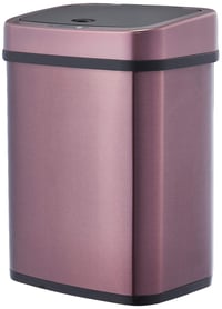 Amazon Basics Automatikus Rozsdamentes Acél Szemeteskuka, Szögletes, 12 literes, Burgundi Vörös 1