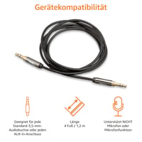 Audio kábel Amazon Basics AUX, stereo, 3,5 mm jack konektor, 1,2 m, čierny 4