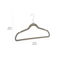 Amazon Basics baršunaste vješalice za odijela – sive, tanke, neklizajuće, pakiranje od 50 komada 6