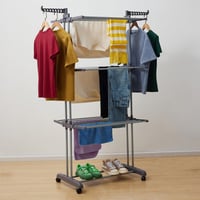 Amazon Basics Vnútorný vežový sušiak na bielizeň so sklápacími krídlami, 4 poschodia, sivý, 126x64x173 cm, nosnosť 24 kg 8