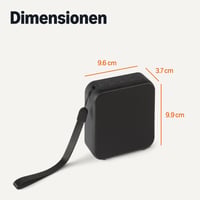 Prenosný reproduktor Amazon Basics Bluetooth 5.3, vodotesnosť IPX5, 6-hodinová výdrž batérie, kompaktný, čierny 5