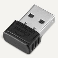 Amazon Basics Bluetooth 5.4 USB adaptér k PC, čierny USB prijímač pre myš, klávesnicu, notebook, kompatibilný s Windows 11/10/8.1 5