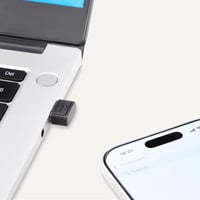 Amazon Basics Bluetooth 5.4 USB adaptér k PC, čierny USB prijímač pre myš, klávesnicu, notebook, kompatibilný s Windows 11/10/8.1 3