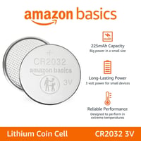 Amazon Basics CR2032 lítium gombelem 3V, higanymentes – 10 db 2