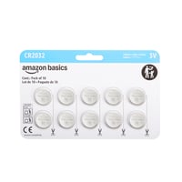 Amazon Basics CR2032 lítium gombelem 3V, higanymentes – 10 db 1