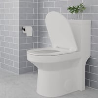 WC sedadlo Amazon Basics v tvare D, z močoviny, matný biely povrch, 36,5 x 43 cm 8